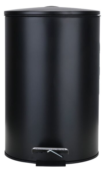 Κάδος Απορριμμάτων Μπάνιου (Φ20x28) Homely 5lt Classic Black Matt 02-3791