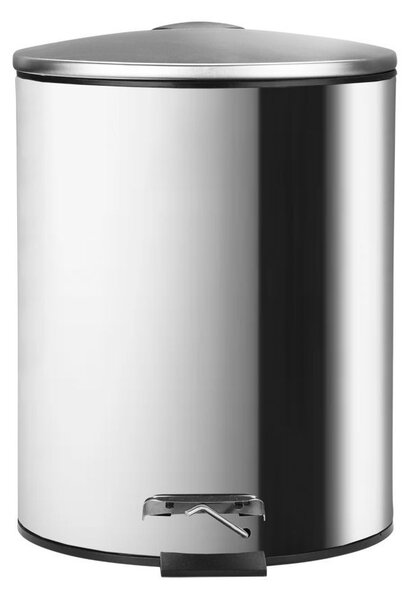 Κάδος Απορριμμάτων Μπάνιου (Φ20x28) Homely 5lt Inox Matt 02-0059