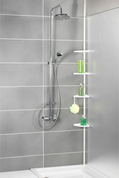 Γωνιακή Ραφιέρα Μπάνιου Τηλεσκοπική Wenko Easy White 3208010100