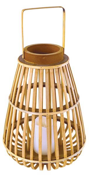 Φανάρι LED Με Μπαταρία Aca Strudel F0711111 Bamboo
