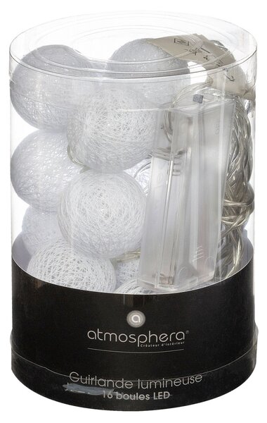 Διακοσμητική Γιρλάντα Μπαταρίας Με 16 LED Φωτάκια A-S White 145102C