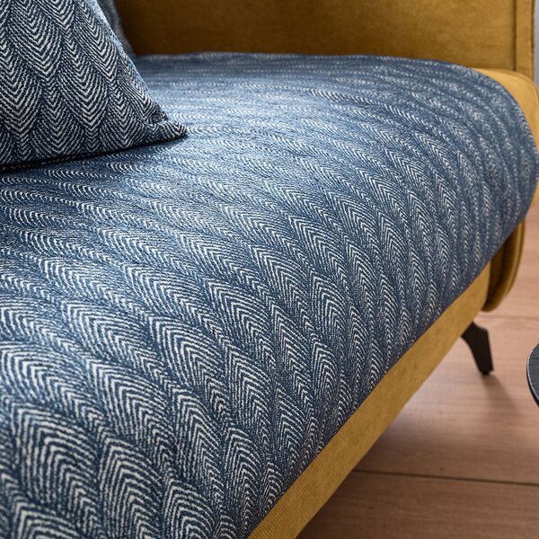 Ριχτάρι Πολυθρόνας (180x180) Gofis Home Peacock Royal Blue 935/01