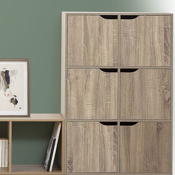 Ντουλάπι Δαπέδου 6 Θέσεων (67.5x32x100.5) F-V Door Nat 181273