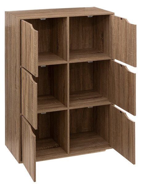 Ντουλάπι Δαπέδου 6 Θέσεων (67.5x32x100.5) F-V Door Nat 181273