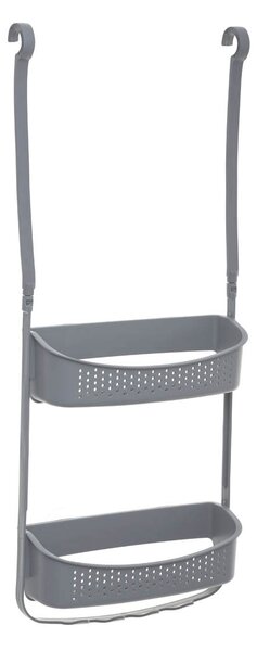 Ραφιέρα Μπάνιου Διπλή (31.5x11x70) F-V Grey 160922B