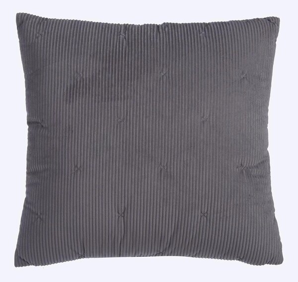 Διακοσμητικό Μαξιλάρι Κοτλέ (45x45) Nef-Nef Homeware Elements Kotler Anthracite