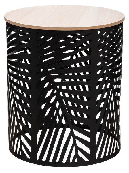 Βοηθητικά Τραπεζάκια (Σετ 2τμχ) A-S Leaf Black 157205A