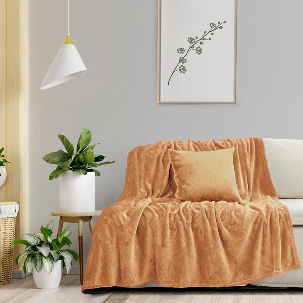 Ριχτάρι Καναπέ Διθέσιου Fleece (180x250) Kocoon Cosy Beige