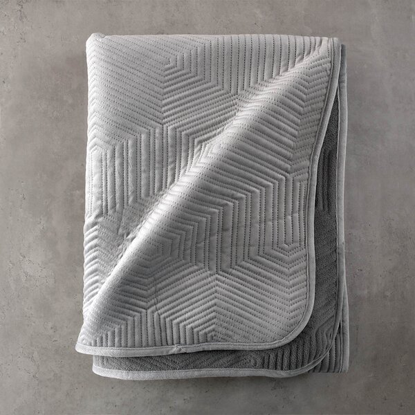Ριχτάρι Καναπέ Διθέσιου Βελουτέ (180x240) Rythmos Selma Grey