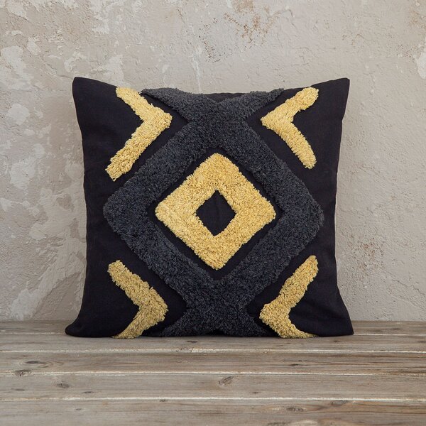 Διακοσμητικό Μαξιλάρι (45x45) Nima Deco Aziza Dark Grey