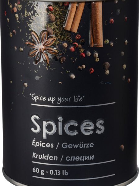 Βαζάκι Μπαχαρικών 60gr F-V Spice Box Black 136301