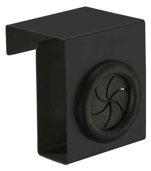 Κρεμαστράκι Πόρτας (5x4x6) Wenko Push Black Matt 54849100