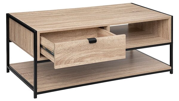 Τραπέζι Σαλονιού Με Συρτάρι + Ράφι (100x50x40) F-V Coffee Table Aliaj 181377
