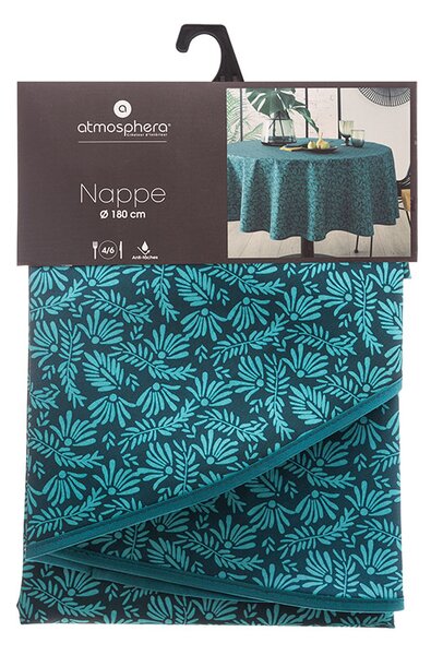 Αλέκιαστο Τραπεζομάντηλο Ροτόντα (Φ180) A-S Leaf Blue Canard 168840Q