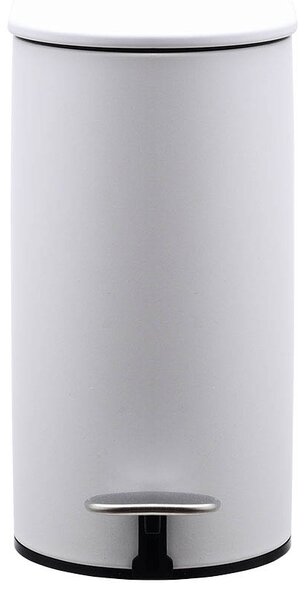 Κάδος Απορριμμάτων Μπάνιου (14x28x31) Estia 5lt Slim Oval White Matt 02-14575