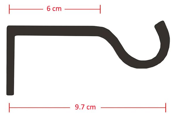 Κουρτινόξυλο Φ19mm Μονό Επεκτεινόμενο 210-380cm Με Άκρα L-N Zenitude White 75054210102