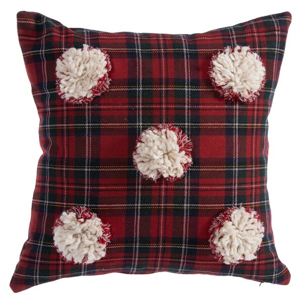 Διακοσμητικό Μαξιλάρι (45x45) Nef-Nef Homeware Red Check