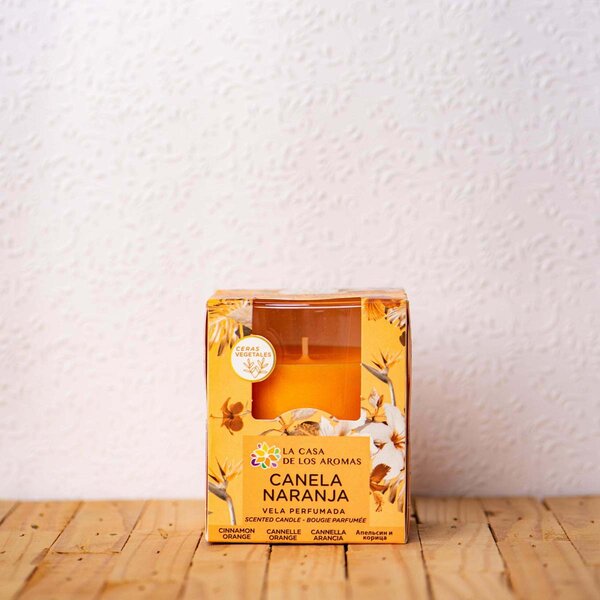 Κερί Αρωματικό 140gr La Casa De Los Aromas 047849 Κανέλα/Πορτοκάλι