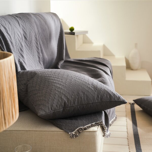 Ριχτάρι Πολυθρόνας (180x180) Gofis Home Ori Graphite 401/14