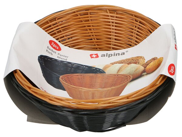 Καλάθια Ψωμιού Στρογγυλά (Σετ 2τμχ) Alpina 871125210872