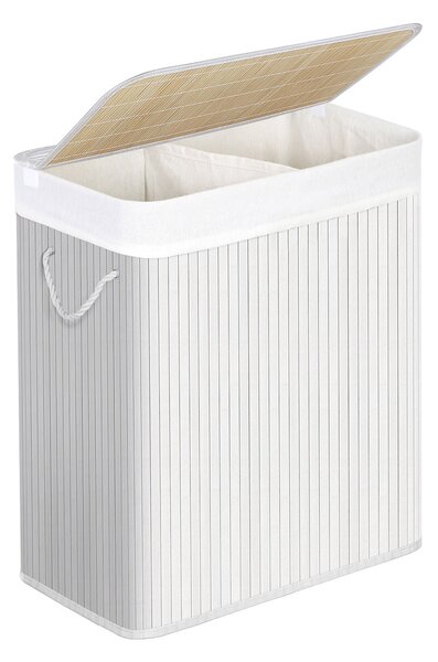 Καλάθι Απλύτων 2 Θέσεων (52x32x62) Songmics LCB64WT