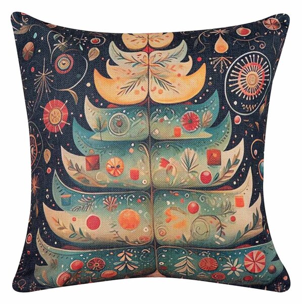 Χριστουγεννιάτικη Μαξιλαροθήκη (45x45) Silk Fashion KS2025-23