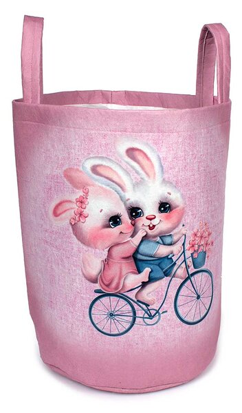 Καλάθι Αποθήκευσης (Φ50x45) Dimcol Best Friends 34 Ροζ