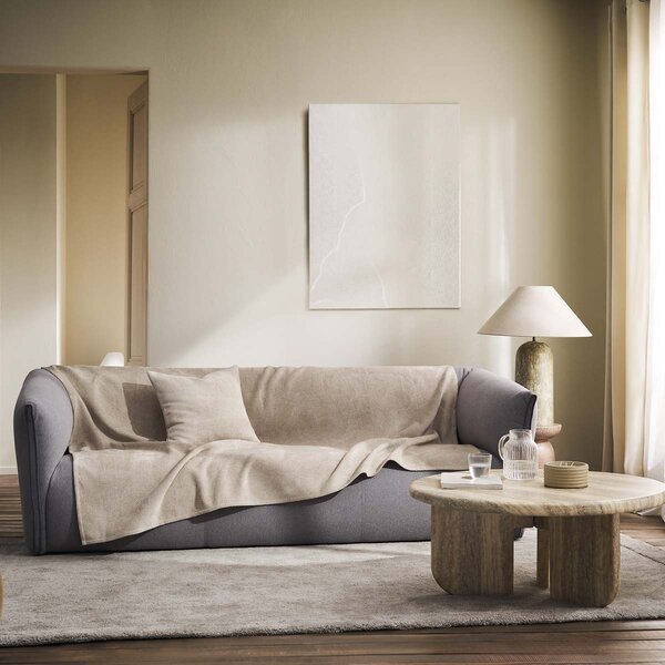 Ριχτάρι Καναπέ Διθέσιου Βελουτέ (180x250) Gofis Home Nimbus Warm Beige 447/39