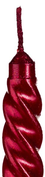 Κεριά Για Κηροπήγιο 25εκ. (Σετ 4τμχ) A-S Glitter Tap Red 129849RG