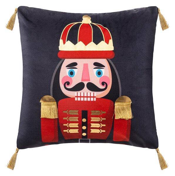 Χριστουγεννιάτικο Μαξιλάρι Βελουτέ (40x40) A-S Nutcracker 183775