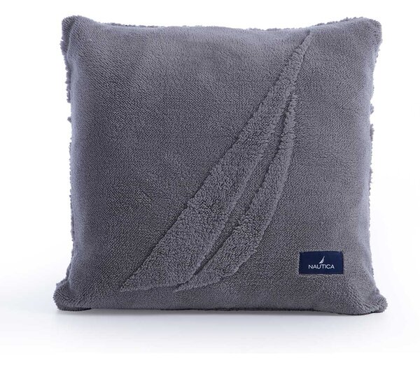 Διακοσμητικό Μαξιλάρι Fleece 2 Όψεων (45x45) Nautica By Nef-Nef Homeware Nau Coast Grey