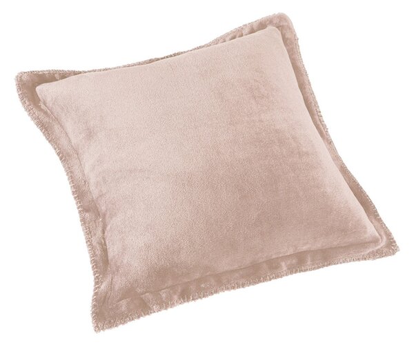 Κουβέρτα Fleece Υπέρδιπλη (220x240) + Διακοσμητική Μαξιλαροθήκη (Σετ) Guy Laroche Velvet Pudra