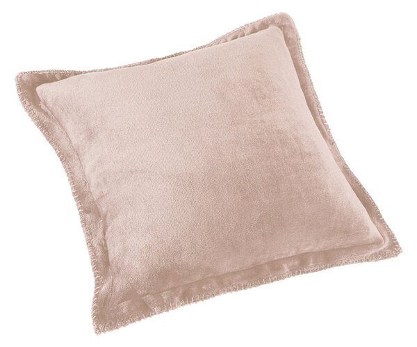 Κουβέρτα Fleece King Size (240x250) + Διακοσμητική Μαξιλαροθήκη (Σετ) Guy Laroche Velvet Pudra