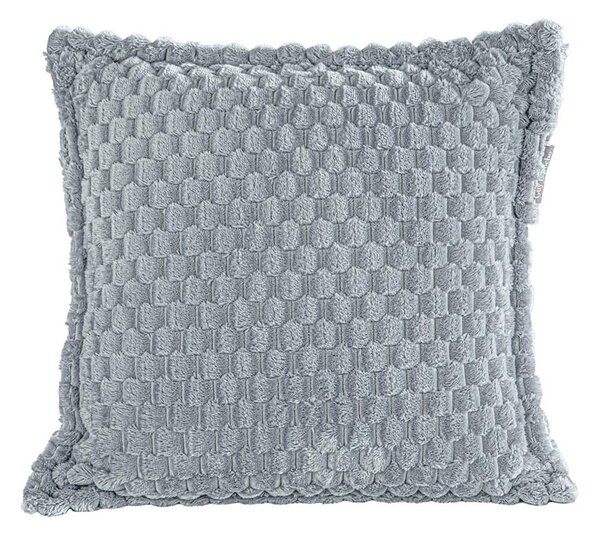 Κουβέρτα Fleece Υπέρδιπλη (220x240) + Διακοσμητική Μαξιλαροθήκη (Σετ) Guy Laroche Smoothie Silver