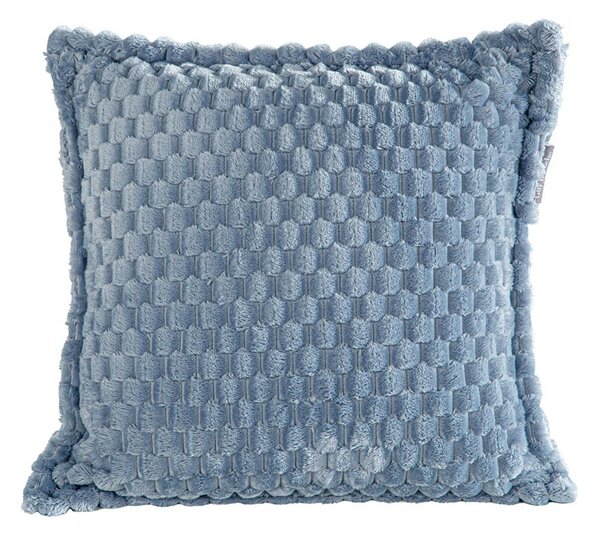 Κουβέρτα Fleece Μονή (160x220) + Διακοσμητική Μαξιλαροθήκη (Σετ) Guy Laroche Smoothie Blue