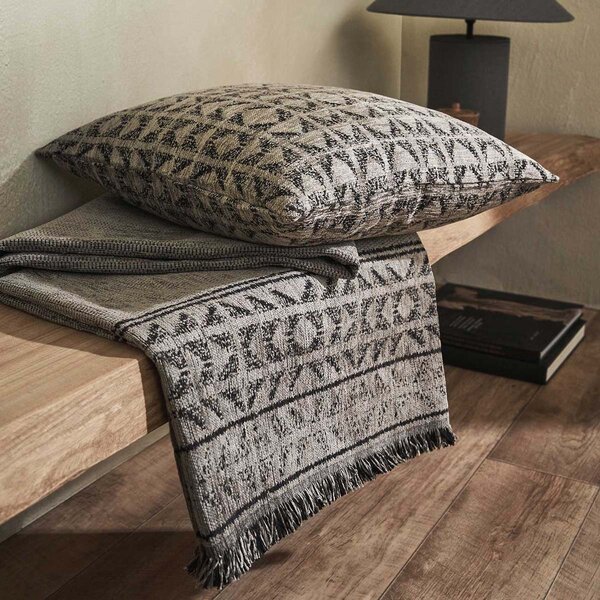 Ριχτάρι Καναπέ Διθέσιου (180x250) Gofis Home Indira Ash Beige/Black 258/13
