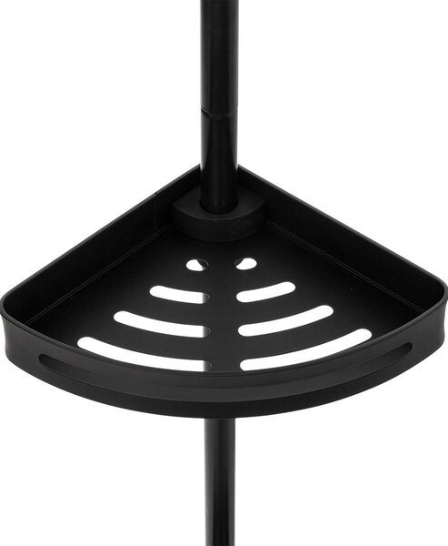 Ραφιέρα Μπάνιου Τηλεσκοπική (20.5x20.5x180-210) F-V Black 200130