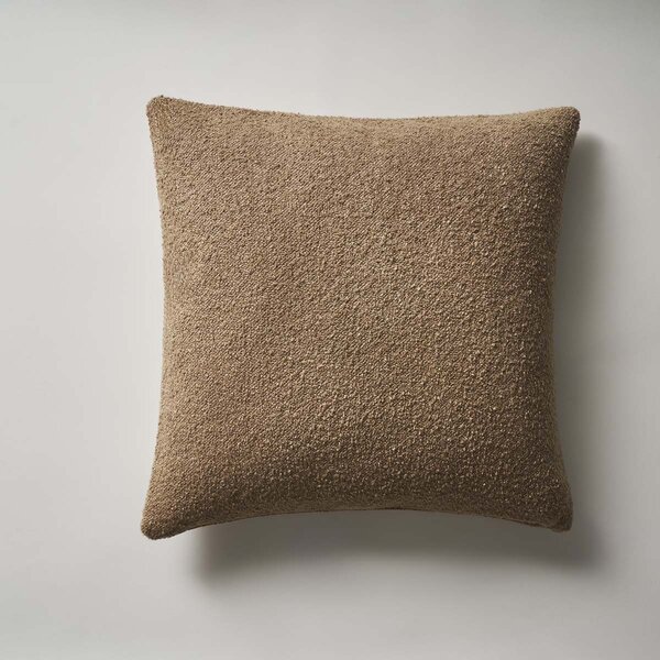 Διακοσμητική Μαξιλαροθήκη Μπουκλέ (45x45) Gofis Home Arline Leather Brown 161/13