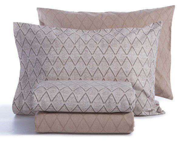 Φανελένια Σεντόνια Μονά (Σετ) Nef-Nef Homeware Flannel Torredo Beige