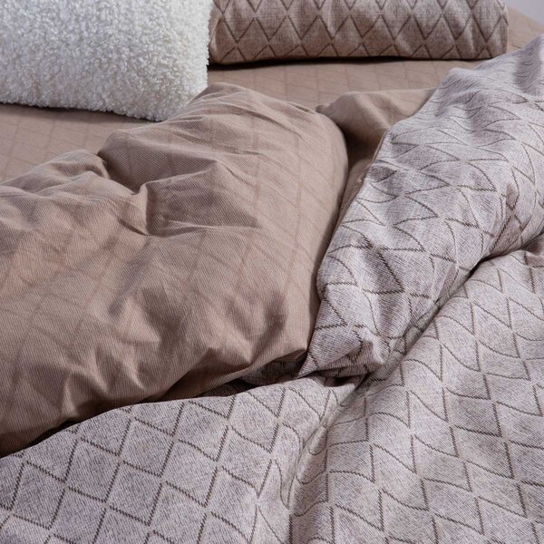 Φανελένια Σεντόνια Μονά (Σετ) Nef-Nef Homeware Flannel Torredo Beige