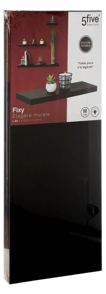 Ράφι Τοίχου (60x23.5x3.8) F-V Black 138953A