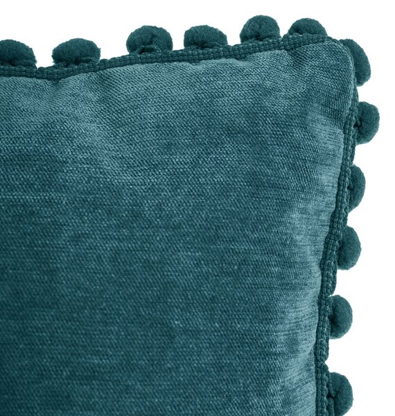 Διακοσμητικό Μαξιλάρι Βελουτέ (40x40) A-S Pompon Blue 131656Q