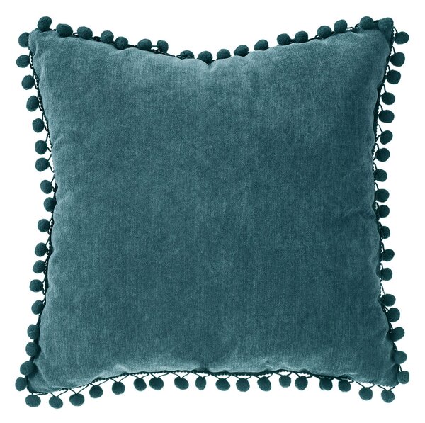 Διακοσμητικό Μαξιλάρι Βελουτέ (40x40) A-S Pompon Blue 131656Q