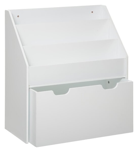 Παιδική Βιβλιοθήκη Με Συρτάρι (62.7x30x70) A-S White 127221C