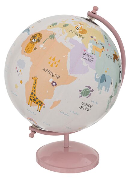 Διακοσμητική Υδρόγειος Σφαίρα (Φ22x28) A-S Globe Pink 195839A