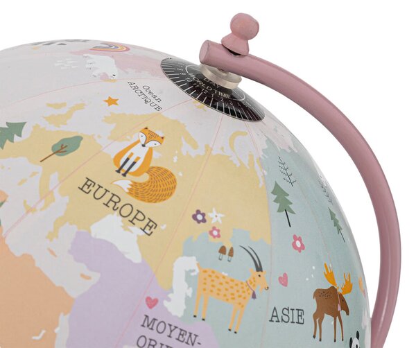 Διακοσμητική Υδρόγειος Σφαίρα (Φ22x28) A-S Globe Pink 195839A