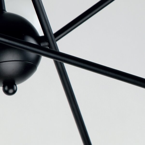 Φωτιστικό Οροφής Πολύφωτο Homelighting Gwen 77-8091 Black