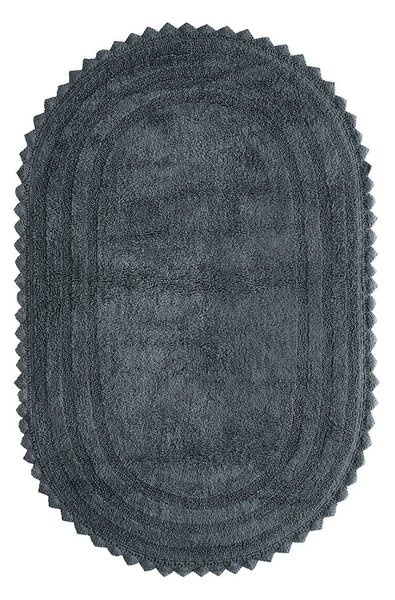 Πατάκι Μπάνιου Οβάλ (50x80) Kentia Loft Mack 24 Dark Grey
