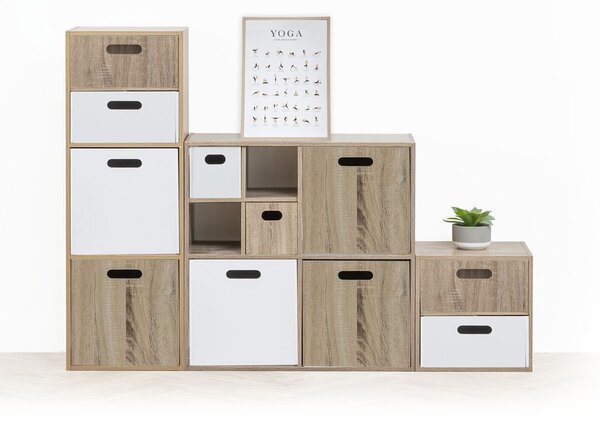 Βιβλιοθήκη Δαπέδου 4 Θέσεων (67.5x32x67.5) F-V Box Mix Nat 138908