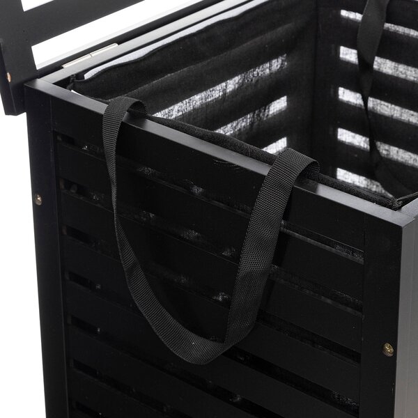Καλάθι Απλύτων (40x38x58) F-V Wood Black 160823B